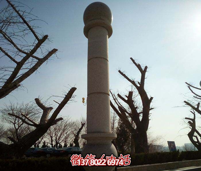 絢麗多彩的大理石雕塑石柱，打造優(yōu)雅秀美的廣場景觀