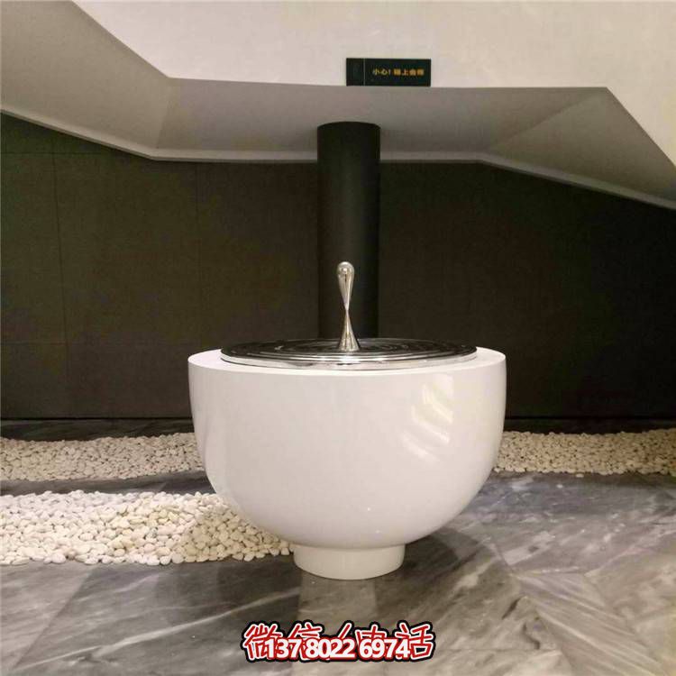 不銹鋼水滴圓盤雕塑，玻璃鋼景觀裝飾
