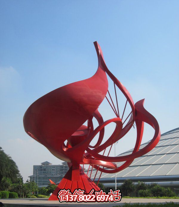 不銹鋼花朵雕塑，個性創意想象