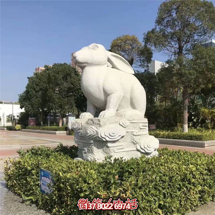 精美十二生肖大理石石雕，高端戶外園林裝飾