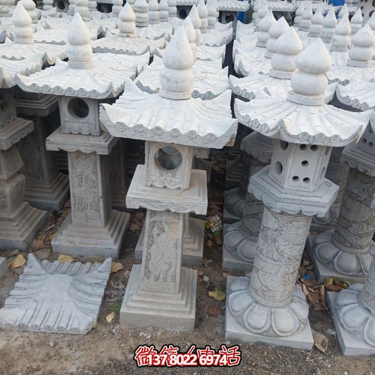 精美手工雕刻青石中式石燈擺件，打造完美園林裝飾