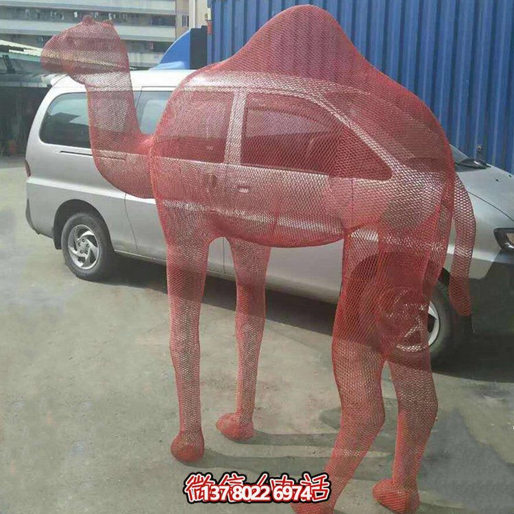 不銹鋼網(wǎng)格景觀雕塑，點綴廣場美景