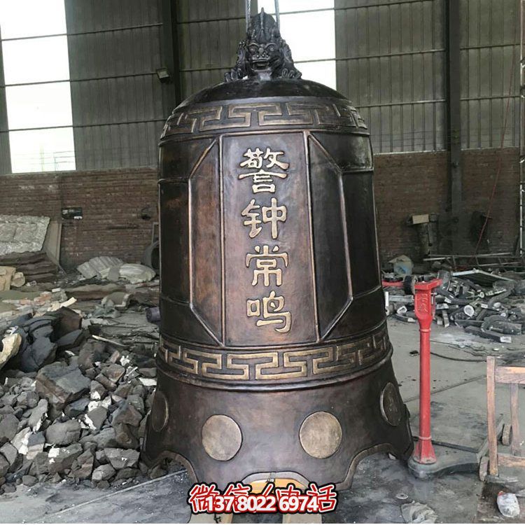 大型仿銅鐘玻璃鋼雕塑，給景區、寺廟、園林帶來更多美好