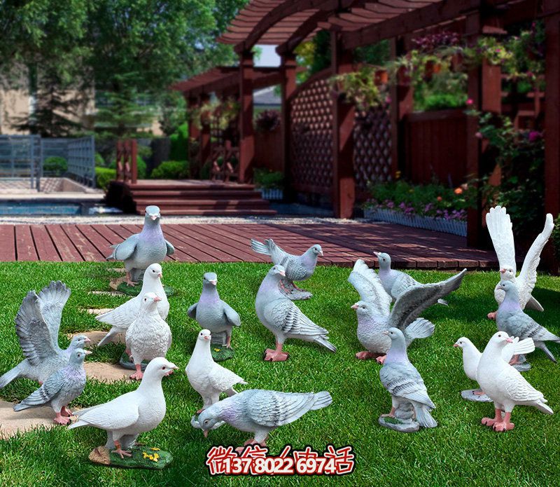 童趣仿真動物樹脂雕塑，打造完美草坪戶外景觀