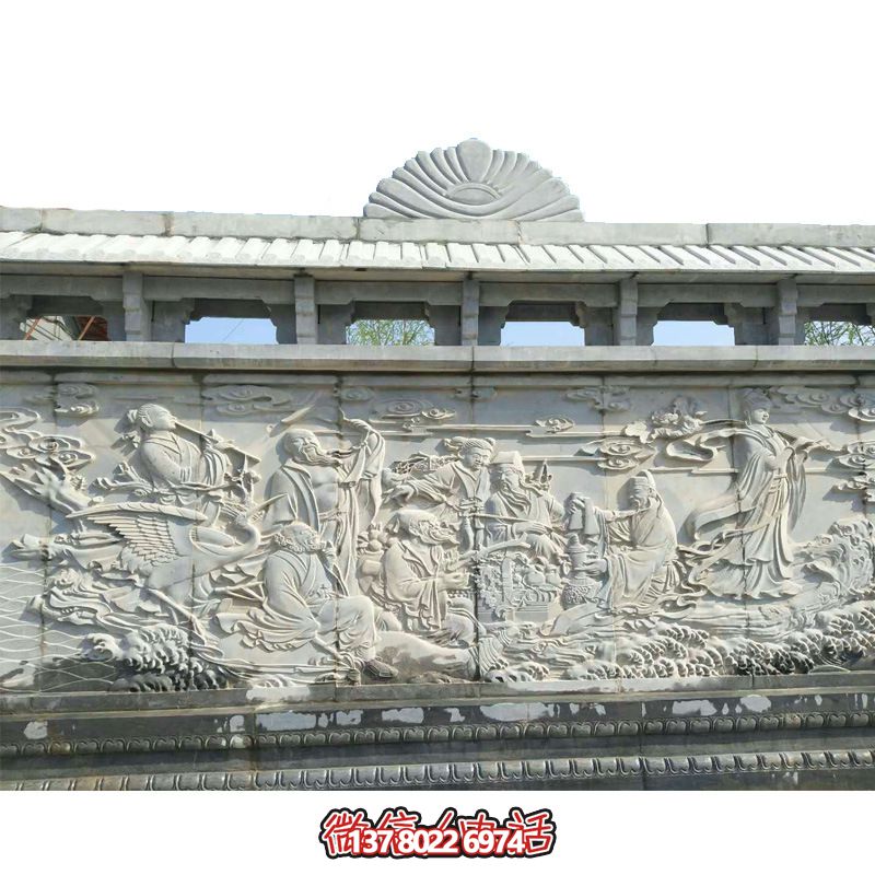 古色古香的八仙過(guò)海雕塑裝置 古色古香的八仙過(guò)海雕塑裝置