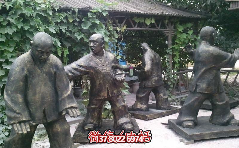玻璃鋼雕塑景觀,為廣場練功夫人注入靈動之物 玻璃鋼雕塑景觀,為廣場練功夫人注入靈動之物
