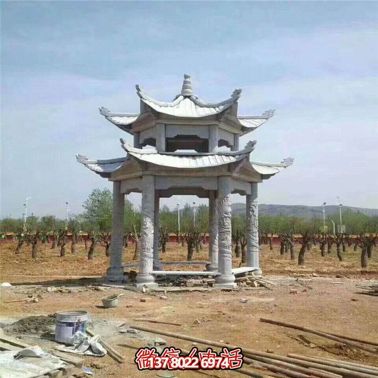 雙層雕塑涼亭,為景區、園林、戶外環境提供視覺美感 雙層雕塑涼亭,為景區、園林、戶外環境提供視覺美感