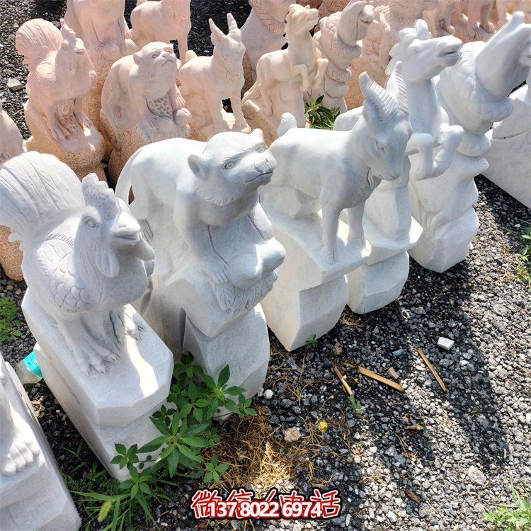 十二生肖小石雕擺件，帶來更多的吉祥與幸運