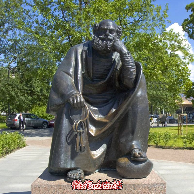 公園銅雕世界名人俄國批判現實主義作家托爾斯泰雕塑 公園銅雕世界名人俄國批判現實主義作家托爾斯泰雕塑