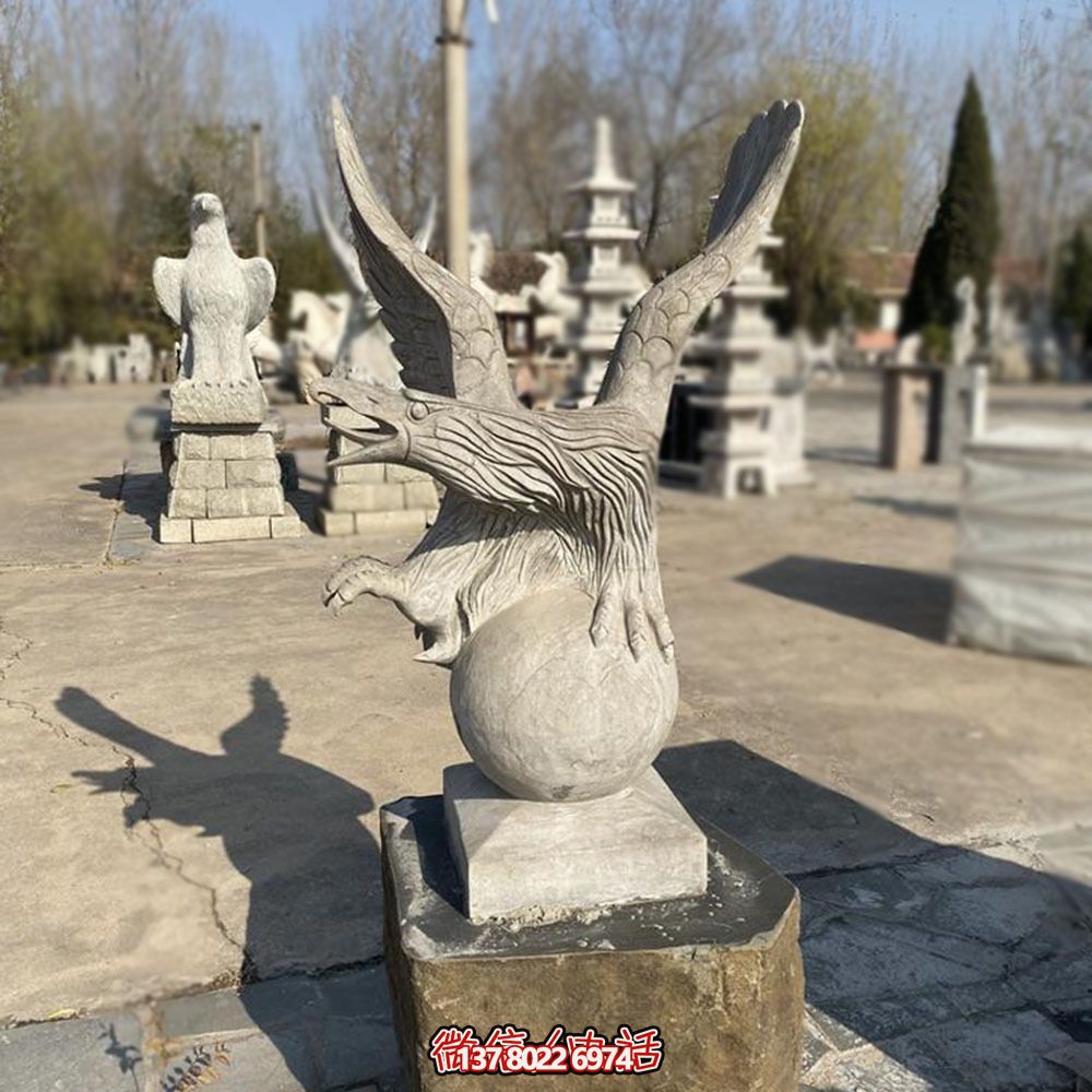 公園抽象個性石雕老鷹雕塑 公園抽象個性石雕老鷹雕塑