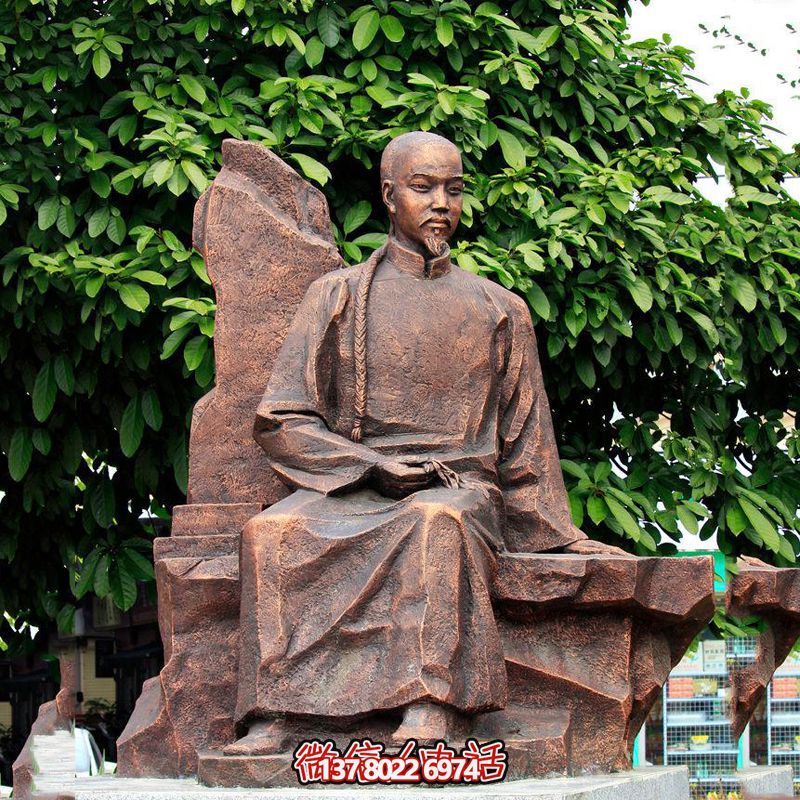 公園歷史名人清朝醫學家葉天士純銅雕像 公園歷史名人清朝醫學家葉天士純銅雕像