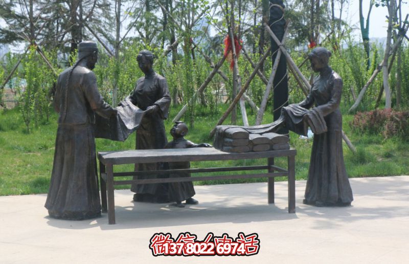 山東章丘繡江河公園雕塑項目