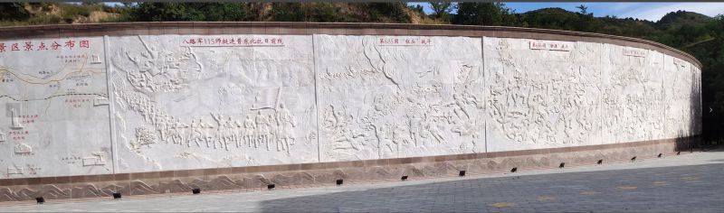 漢白玉石雕浮雕墻項目-山西省靈丘縣平型關大捷漢白玉石雕浮雕墻